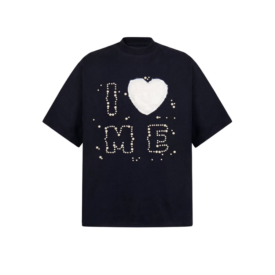 Pearl Heart – T-shirt by Laceup Fashion