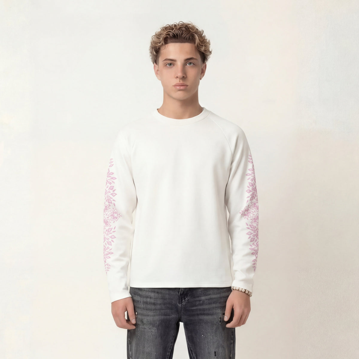 Bloom Motif – T-shirt by Laceup Fashion