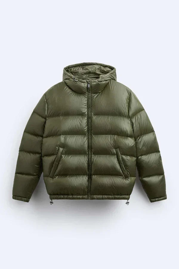 Puffer – Jas by Laceup Fashion – Groen