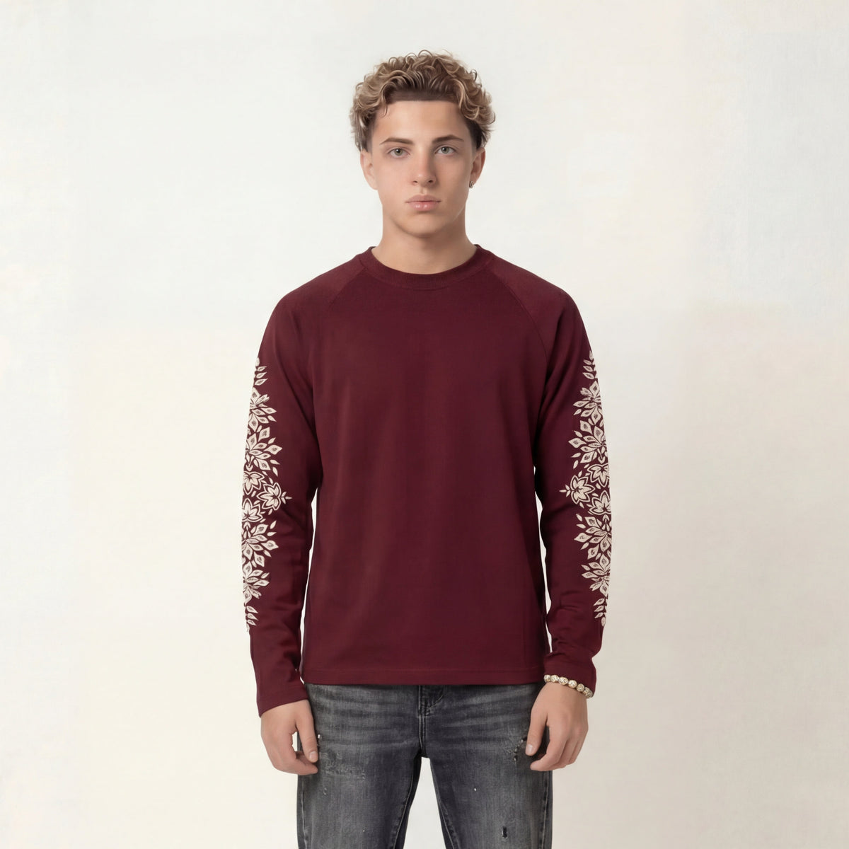 Bloom Motif – T-shirt by Laceup Fashion