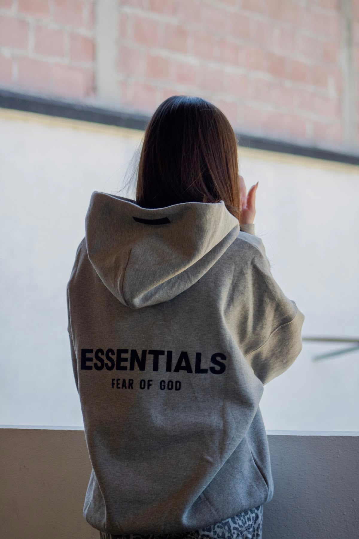 Essentials SS22 Hoodie Dark Oatmeal - Donkergrijs