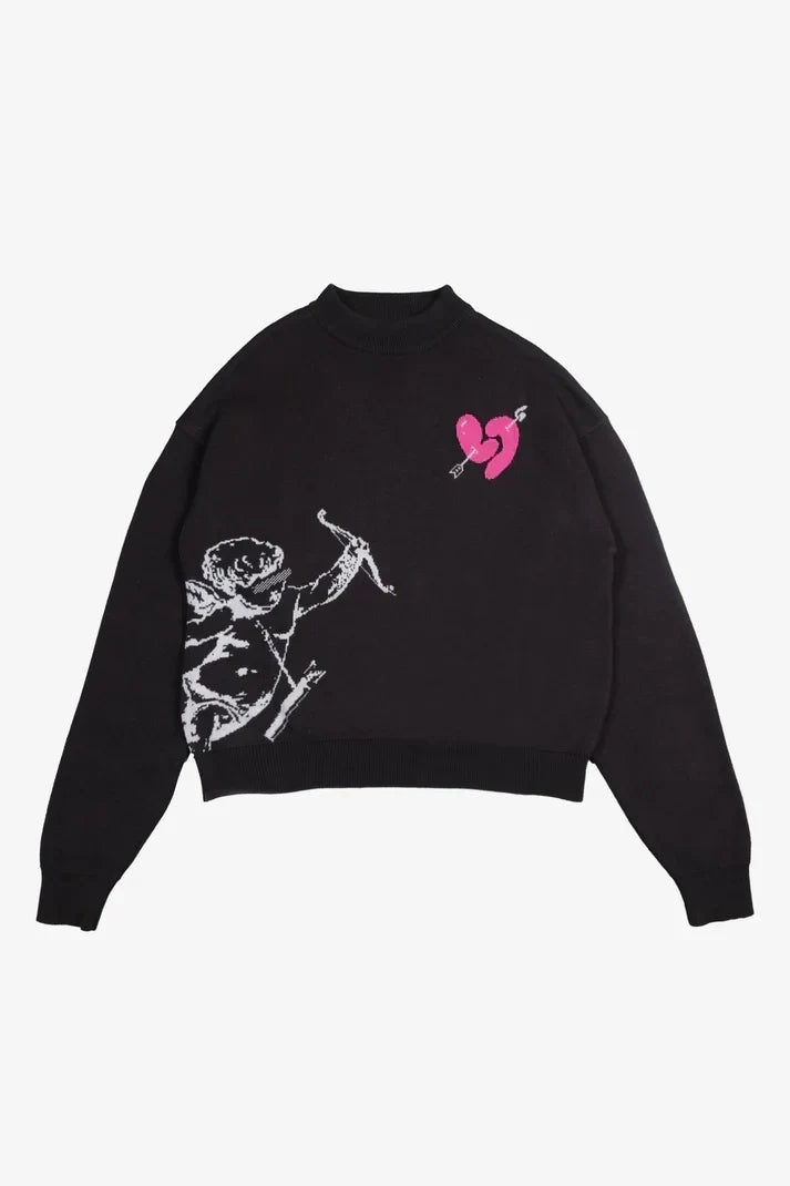 Arrow - Heart Sweater – Zwart