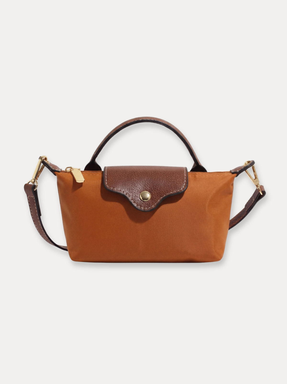 Refine Mini Nylon Tote – Brons