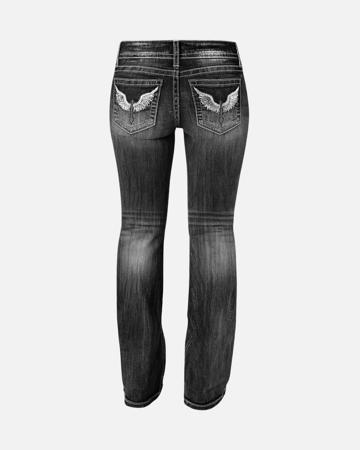 Sky Flared Jeans – Zwart