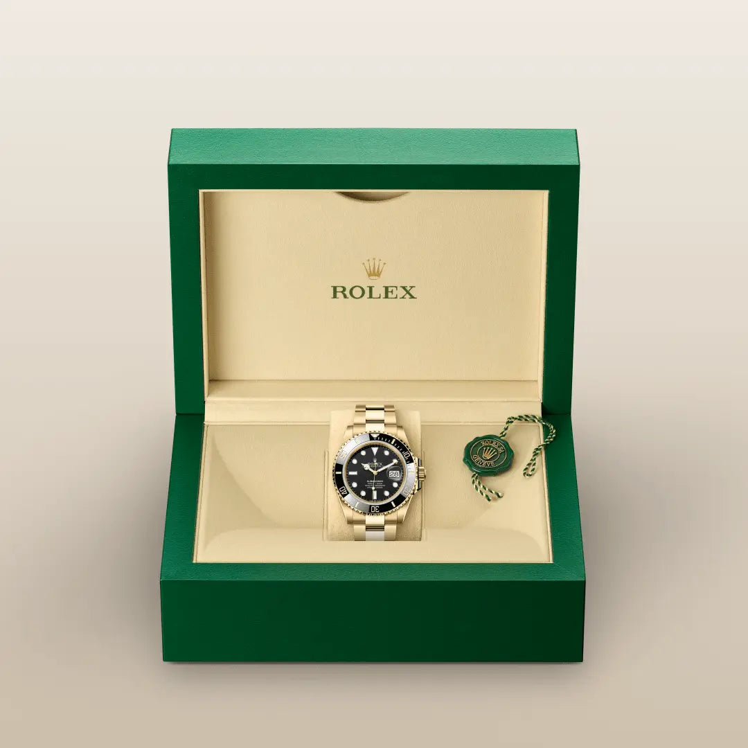 ROLEX  SUBMARINER GOUD/ZWART