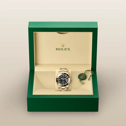 ROLEX  SUBMARINER GOUD/ZWART