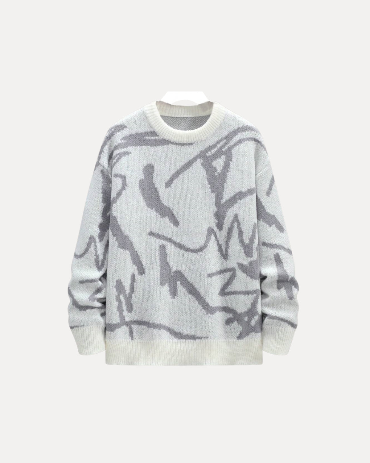 Pullover Knit Sweater – Lichtgrijs