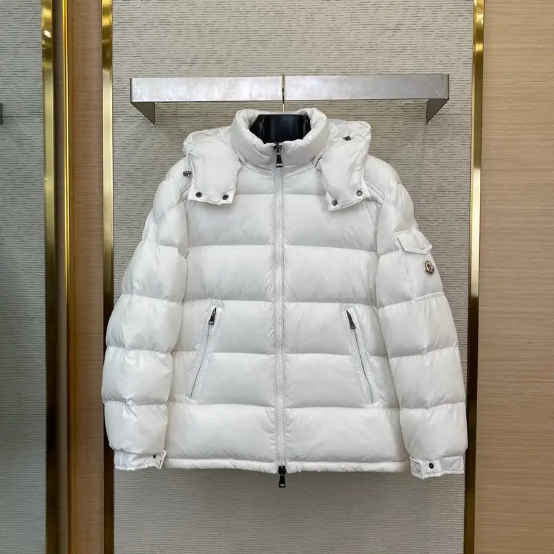 Moncler Maya Hooded Down Jacket Off-White – productfoto 2