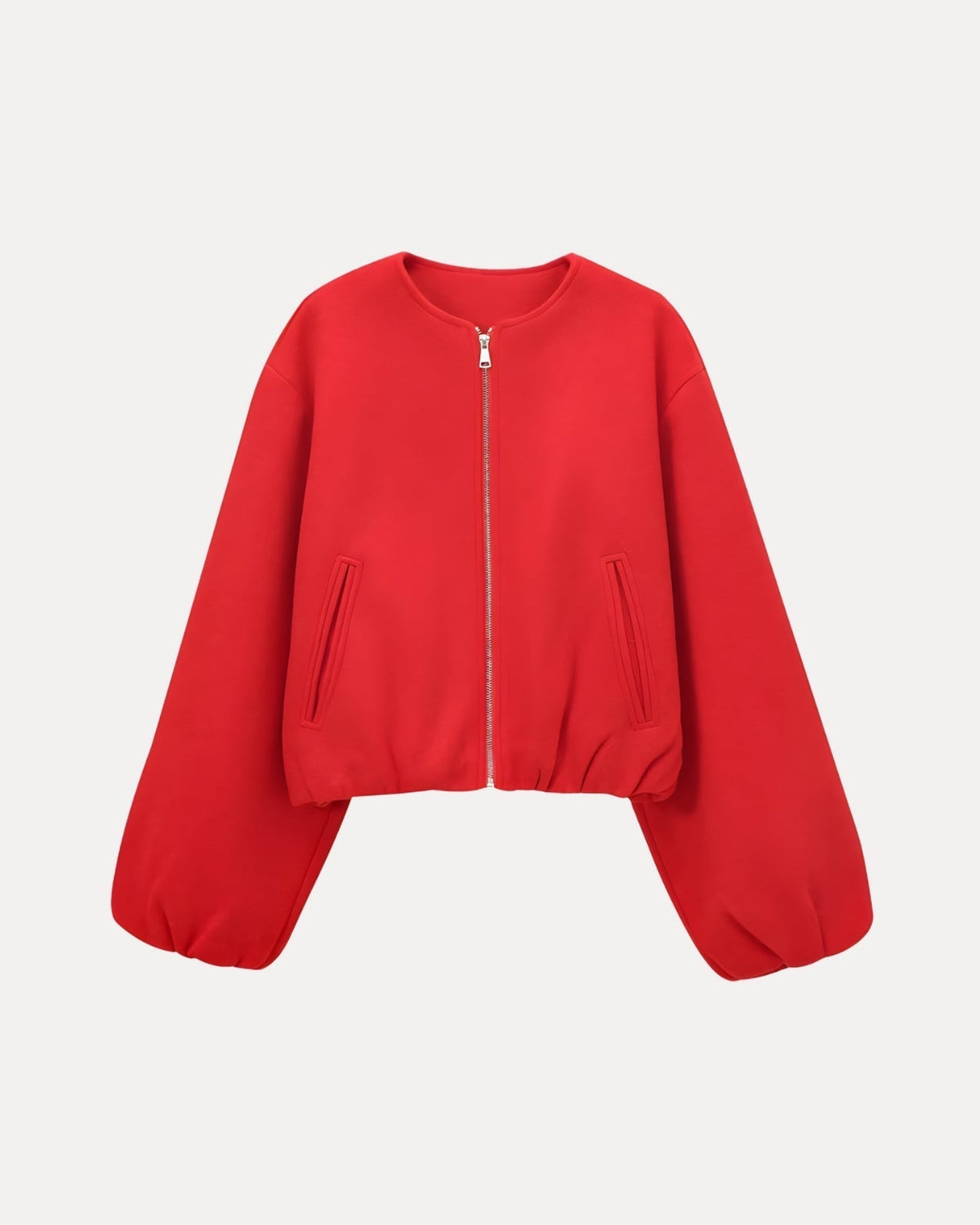 Bubble Zip Jacket – Rood