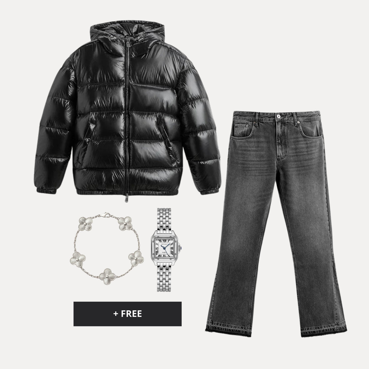 Viral Outfit - Monochrome Night