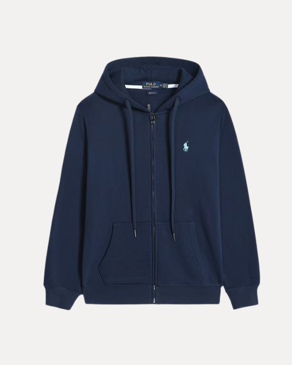 RL Zipper – Donkerblauw (wit logo)
