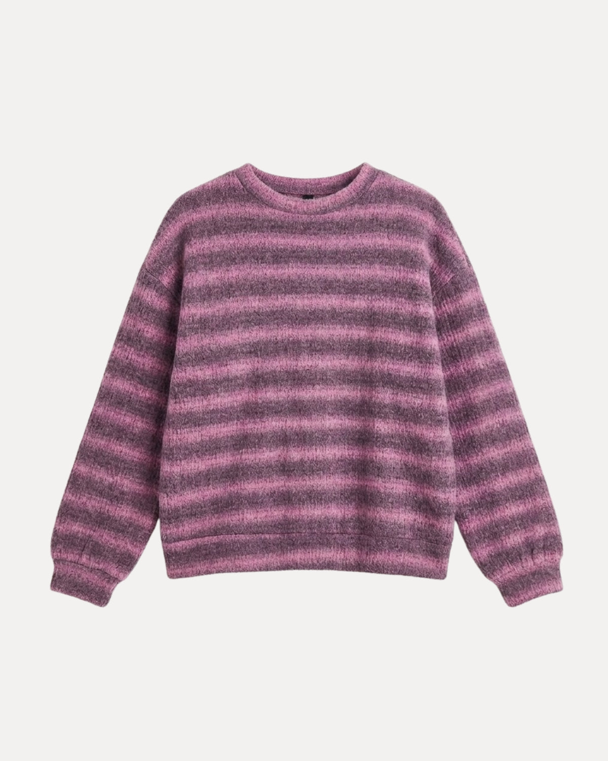 Mosswave Textured Knit Sweater – Roze