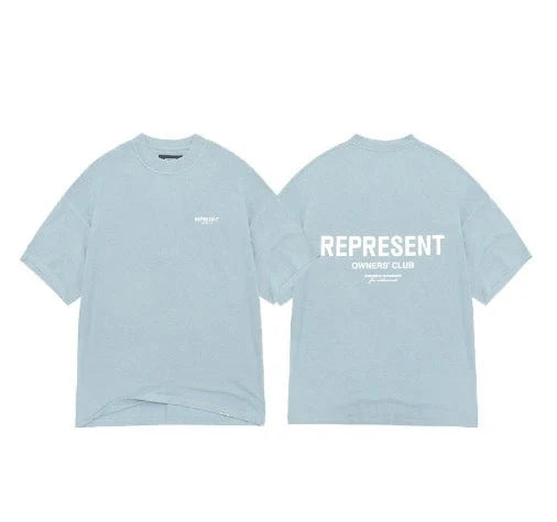 Represent T-shirt – Lichtblauw – productfoto 1