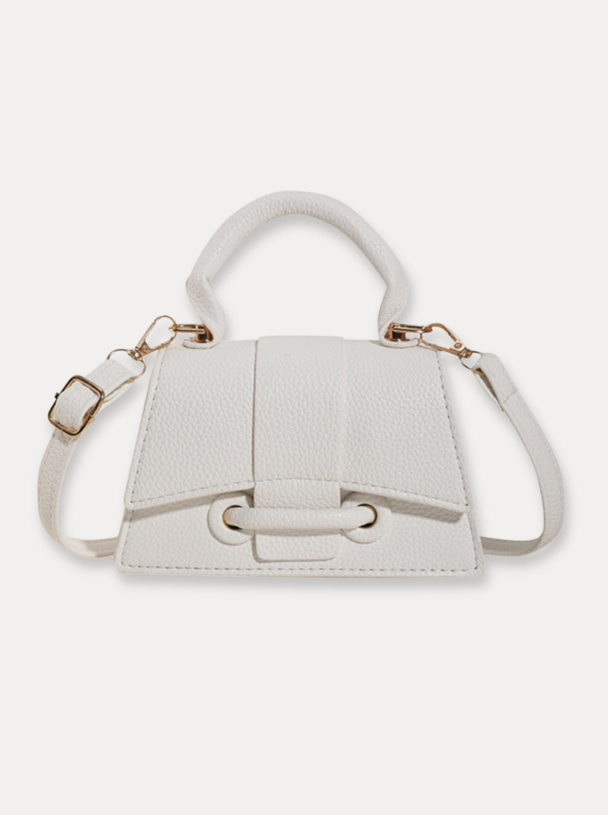 Mini Handle Crossbody Bag – Wit