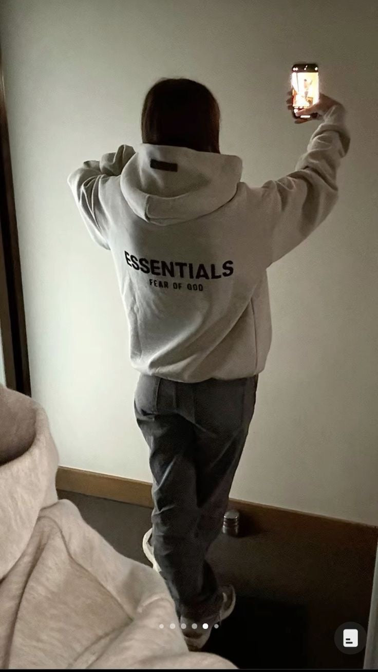 Essentials SS22 Hoodie Light Oatmeal - Lichtgrijs