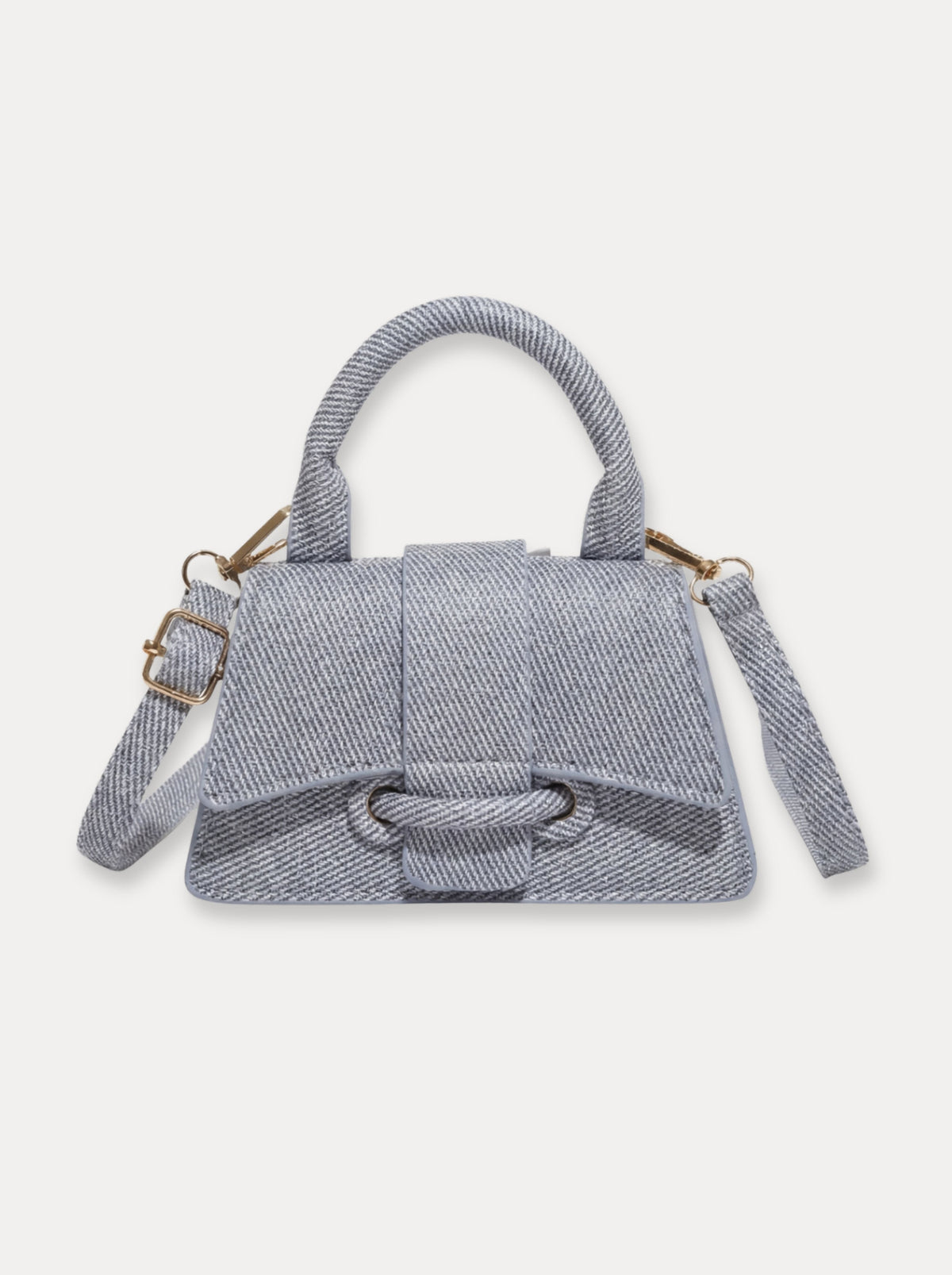 Mini Handle Crossbody Bag – Blauw