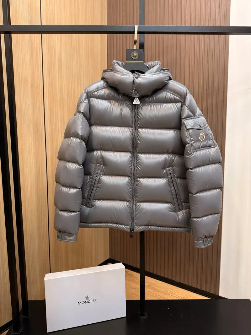 Moncler Maya Hooded Down Jacket Grey – productfoto 2