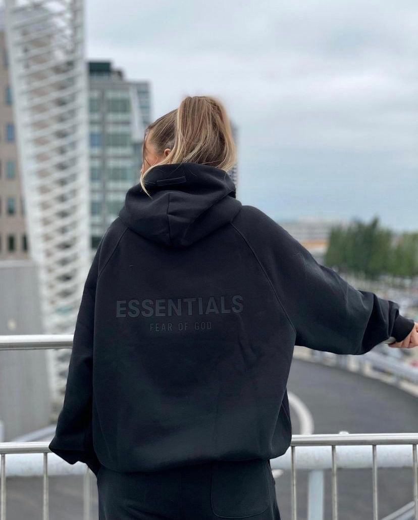 Essentials SS22 Hoodie Zwart - Black