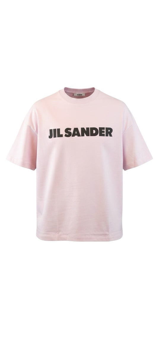 T-shirt Jil Sander noir rose