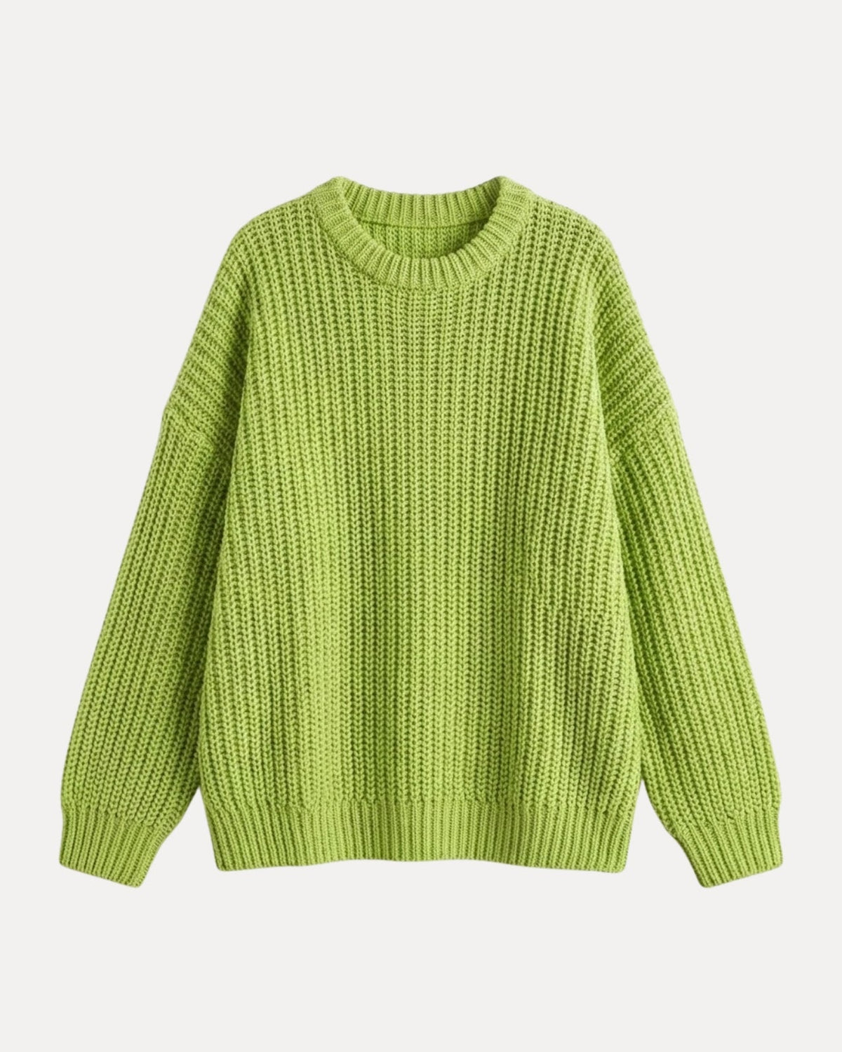 Chunky Knit Sweater – Lichtgroen