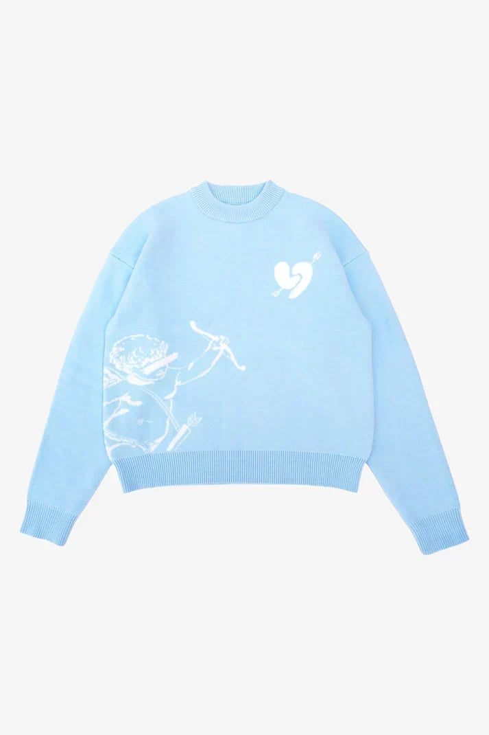 Arrow - Heart Sweater – Lichtblauw