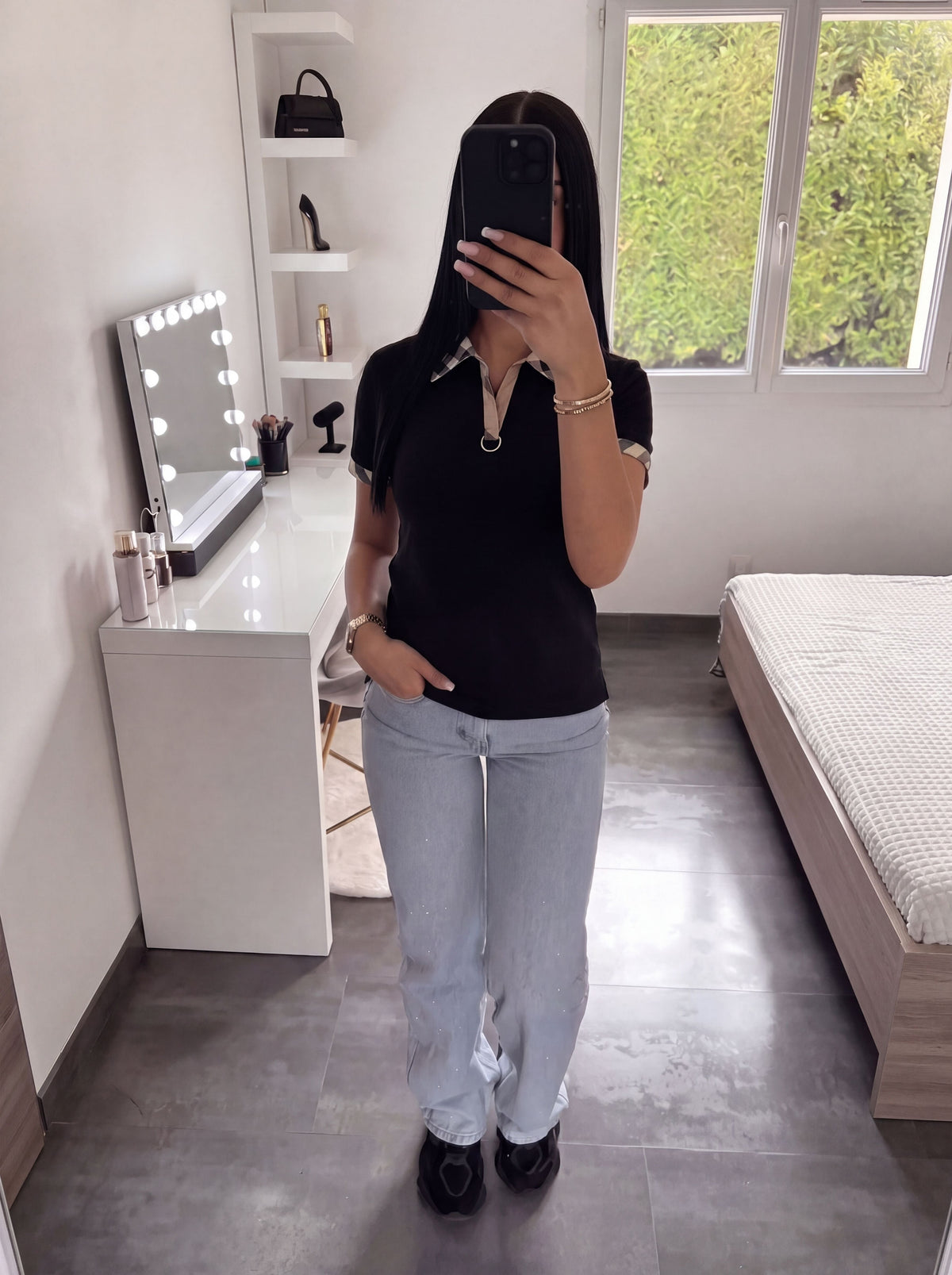 Checked Polo