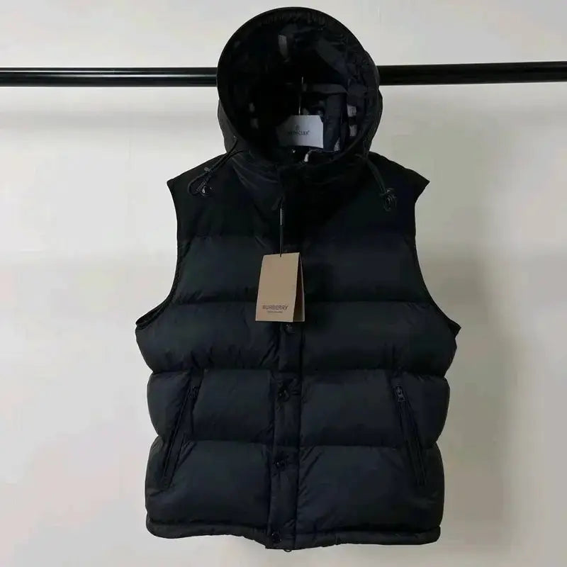 Burberry Lockwell Hooded Check Down Jacket Black