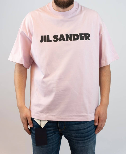T-shirt Jil Sander noir rose