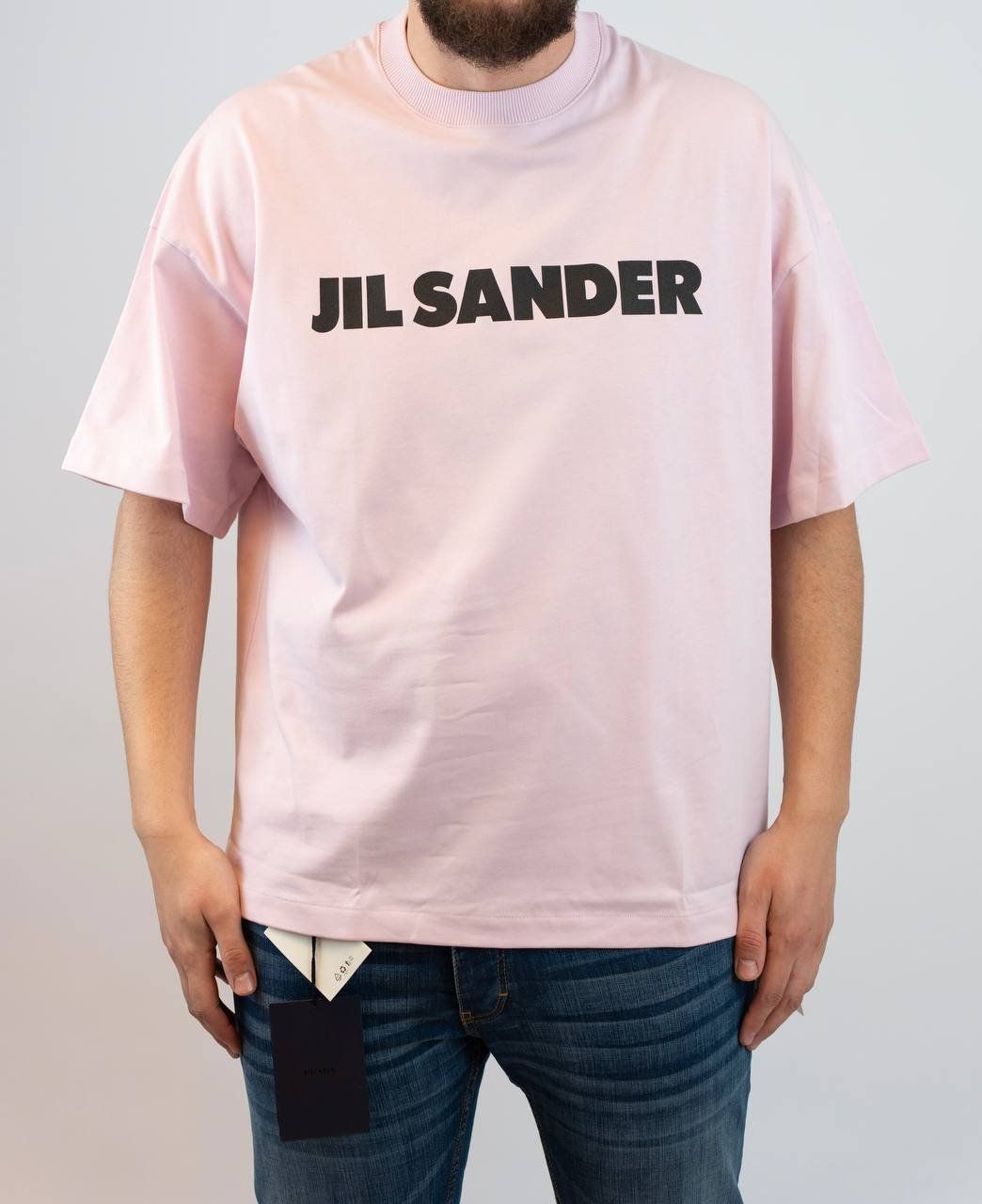 Jil Sander T-shirt Black Pink – productfoto 2