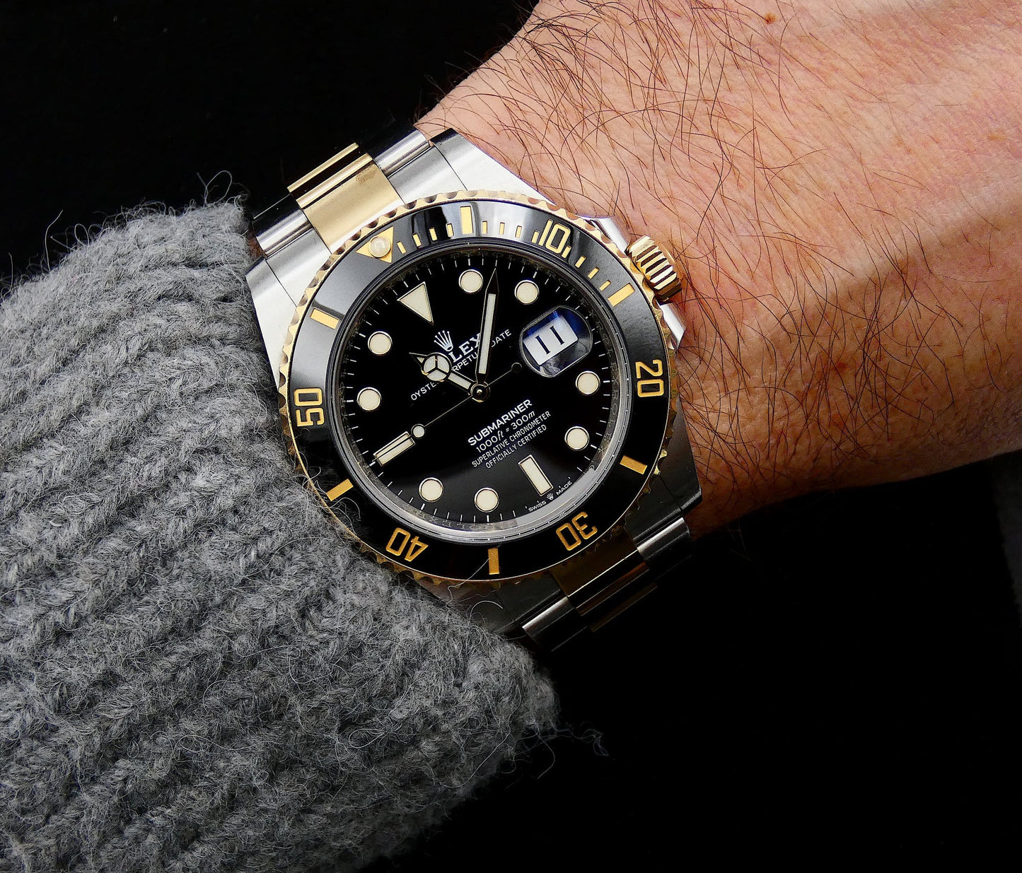 ROLEX  SUBMARINER SILVER/GOLD