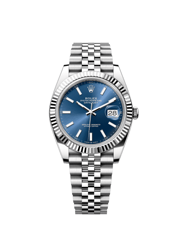 ROLEX  DATEJUST SILVER/BLUE
