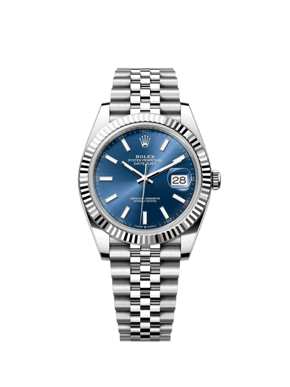 ROLEX  DATEJUST SILVER/BLUE