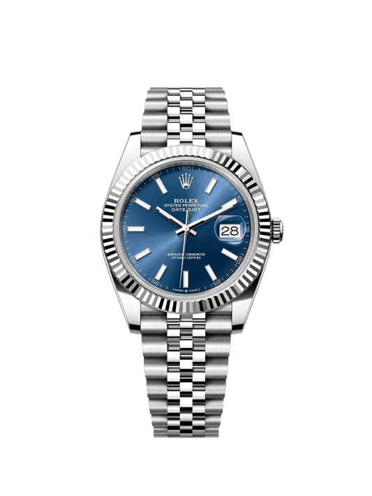 ROLEX  DATEJUST SILVER/BLUE
