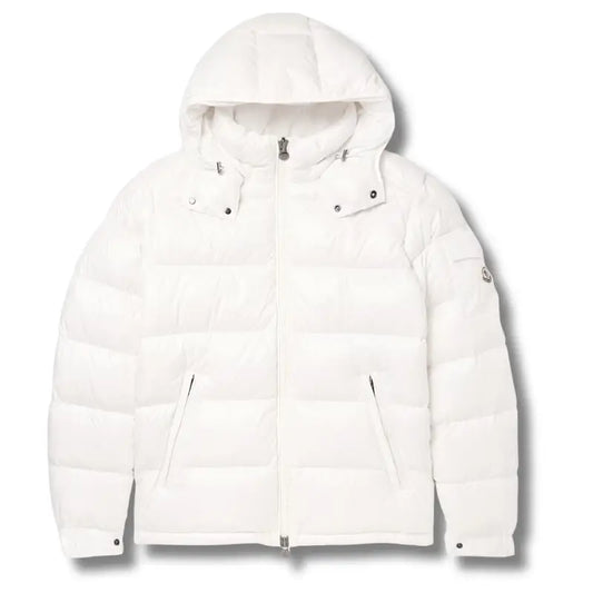 Moncler Maya Hooded Down Jacket Off-White