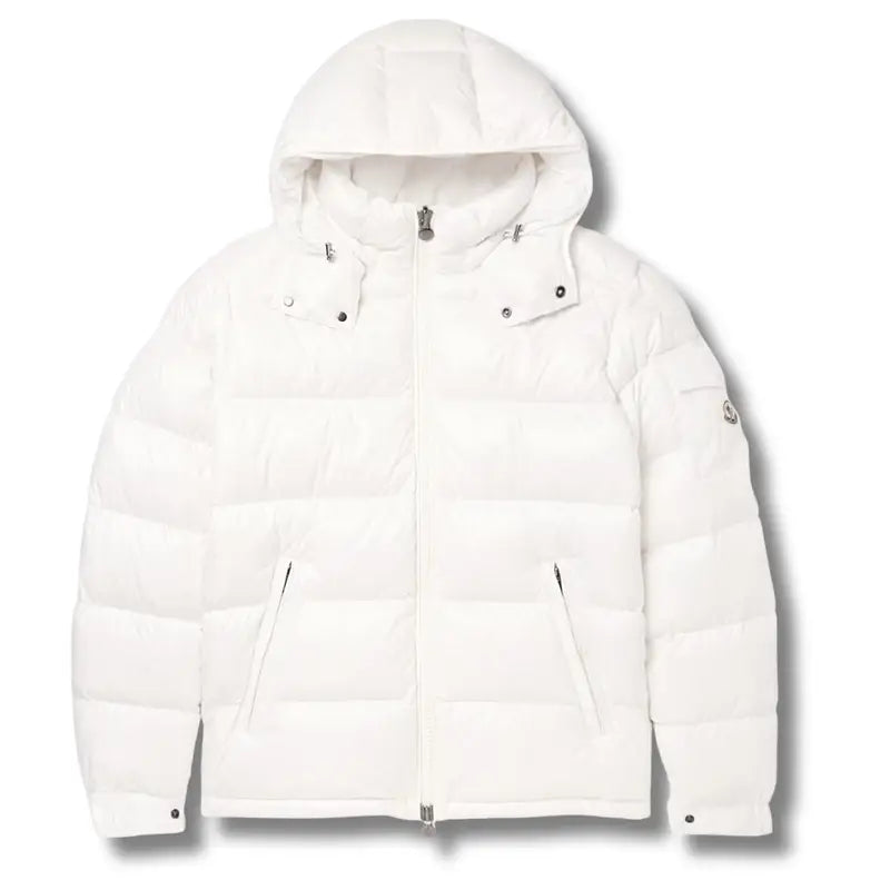 Moncler Maya Hooded Down Jacket Off-White – productfoto 1