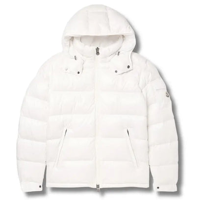 Moncler Maya Hooded Down Jacket Off-White – productfoto 1
