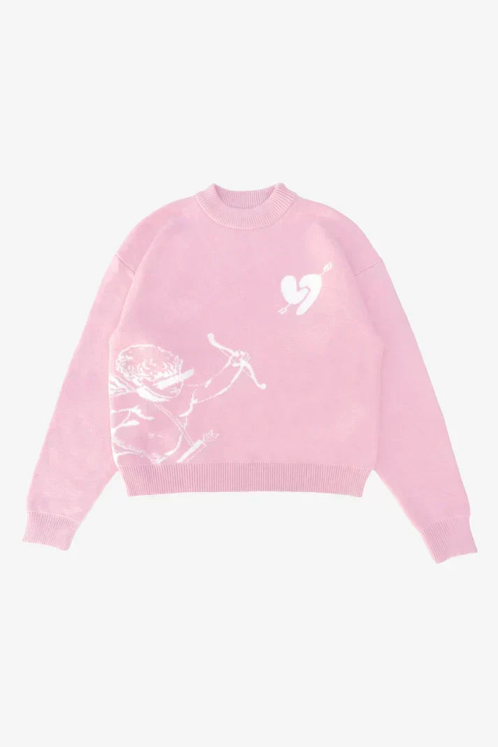 Arrow - Heart Sweater – Roze