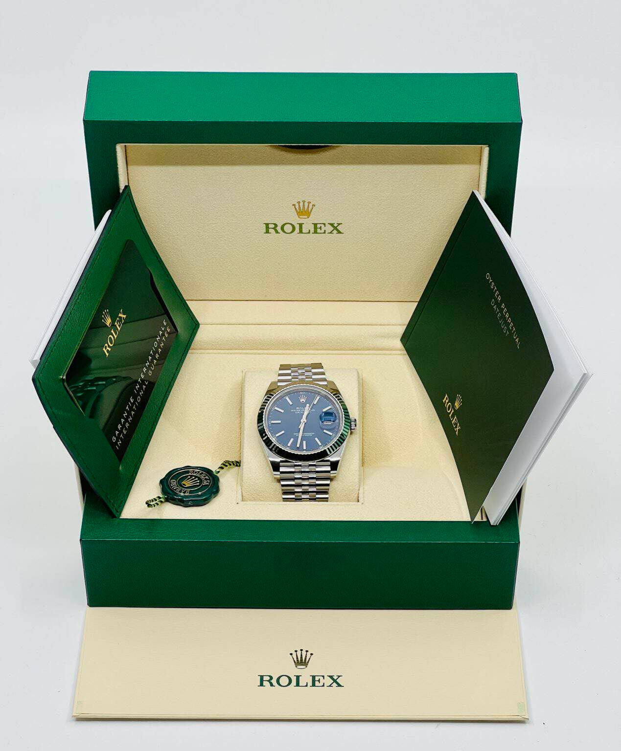 ROLEX  DATEJUST SILVER/BLUE