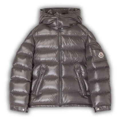 Moncler Maya Hooded Down Jacket Grey – productfoto 1