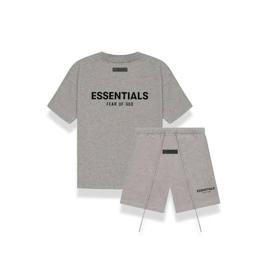 Essentials Summer Set Dark Oatmeal - Dark Grey