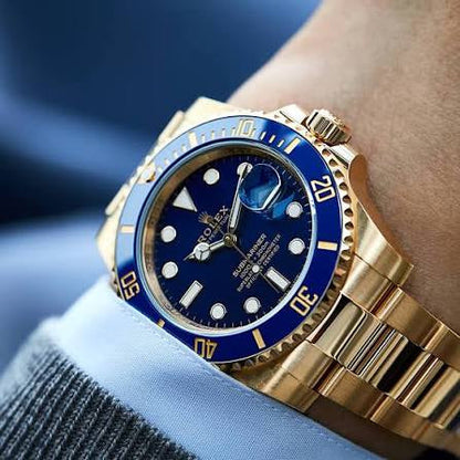 ROLEX SUBMARINER GOLD/BLUE – productfoto 3