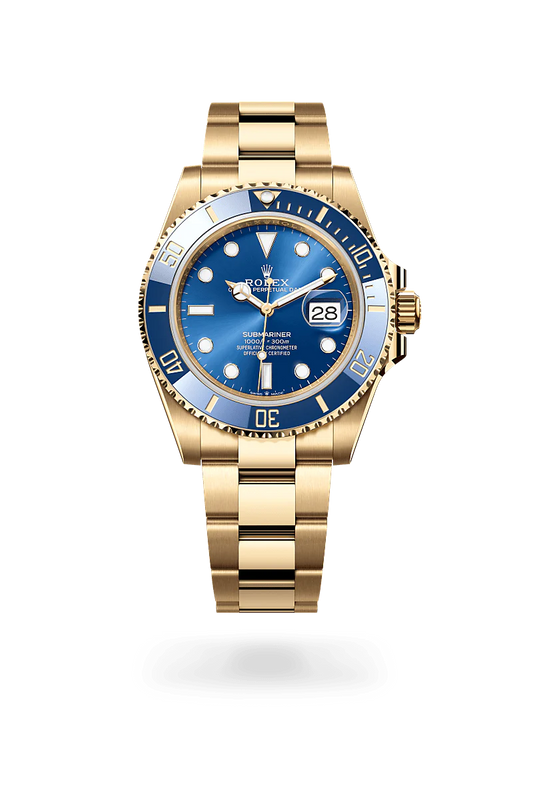 ROLEX  SUBMARINER GOLD/BLUE