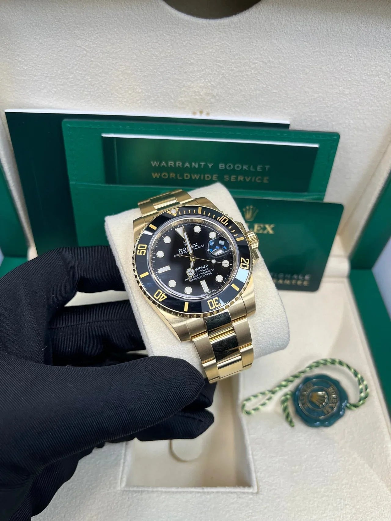 ROLEX  SUBMARINER GOUD/ZWART