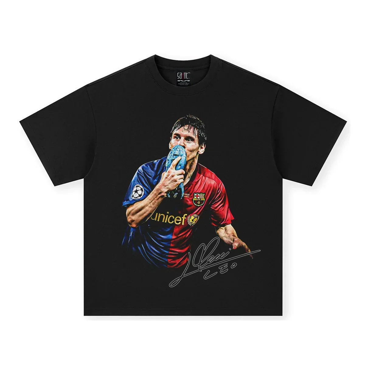 Messi Boot – T-shirt by Laceup Fashion