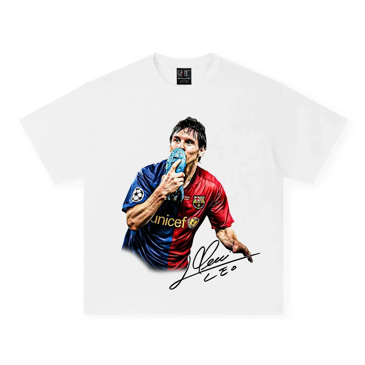 Messi Boot – T-shirt by Laceup Fashion