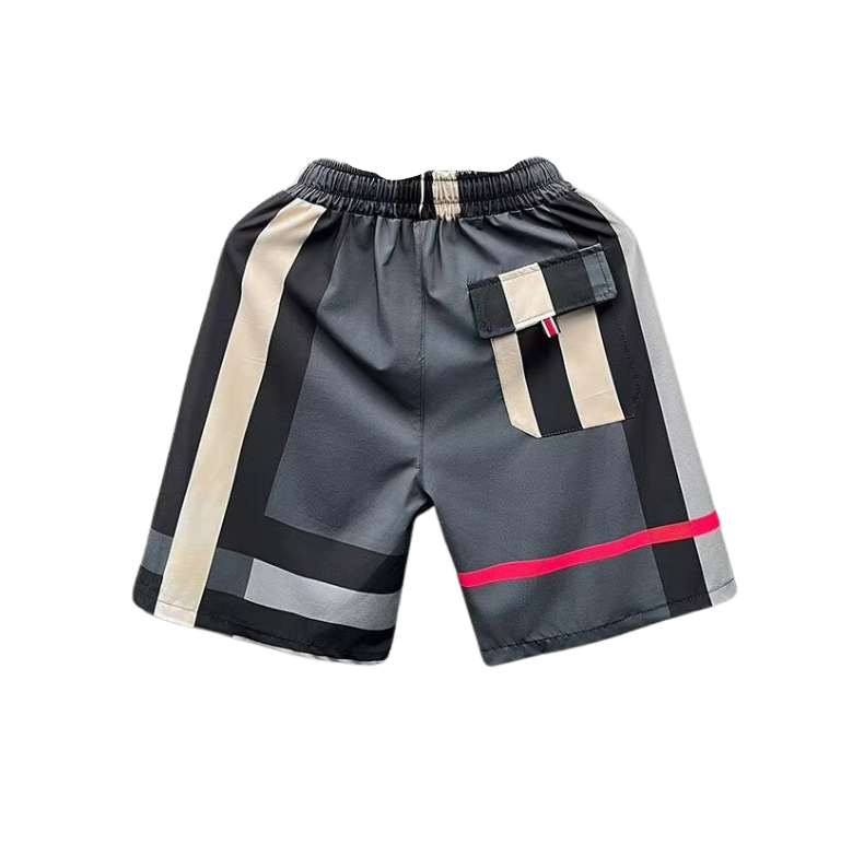 Chequered Navy – Shorts by Laceup Fashion