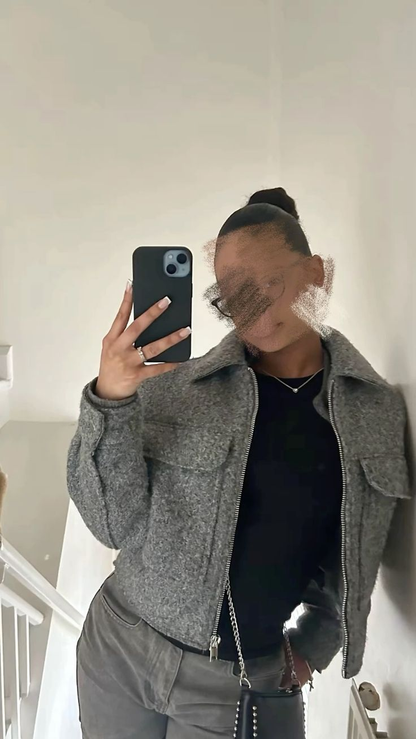 Cropped Wool Jacket