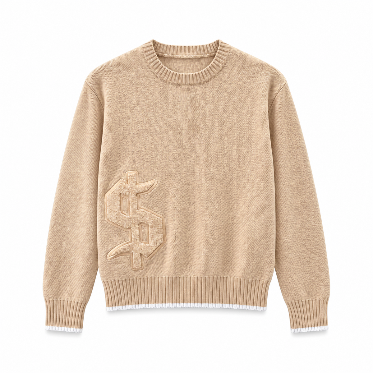 Dollar – Sweater by Laceup Fashion – Abrikoos