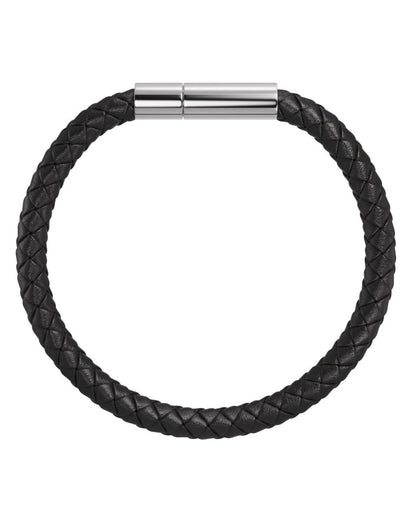 Blaze - Bracelet Leather Black/Silver