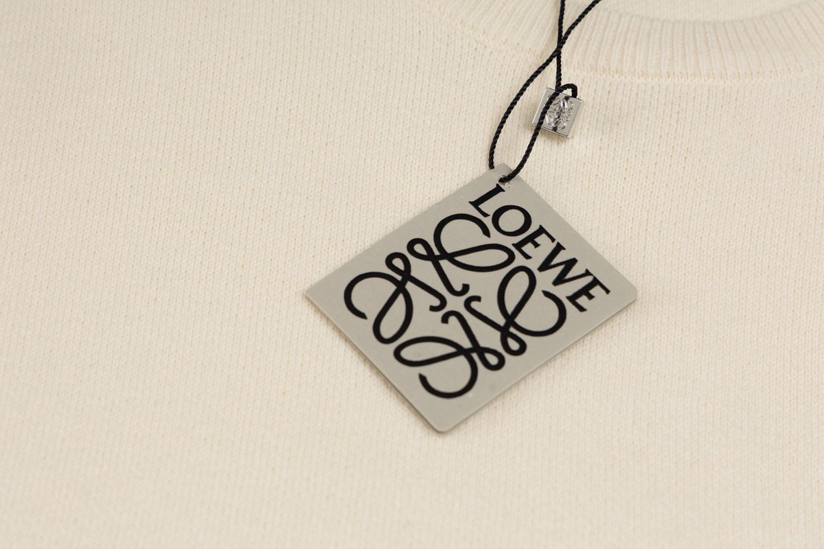 Loewe Anagram Sweater In Cotton Blend White – productfoto 4